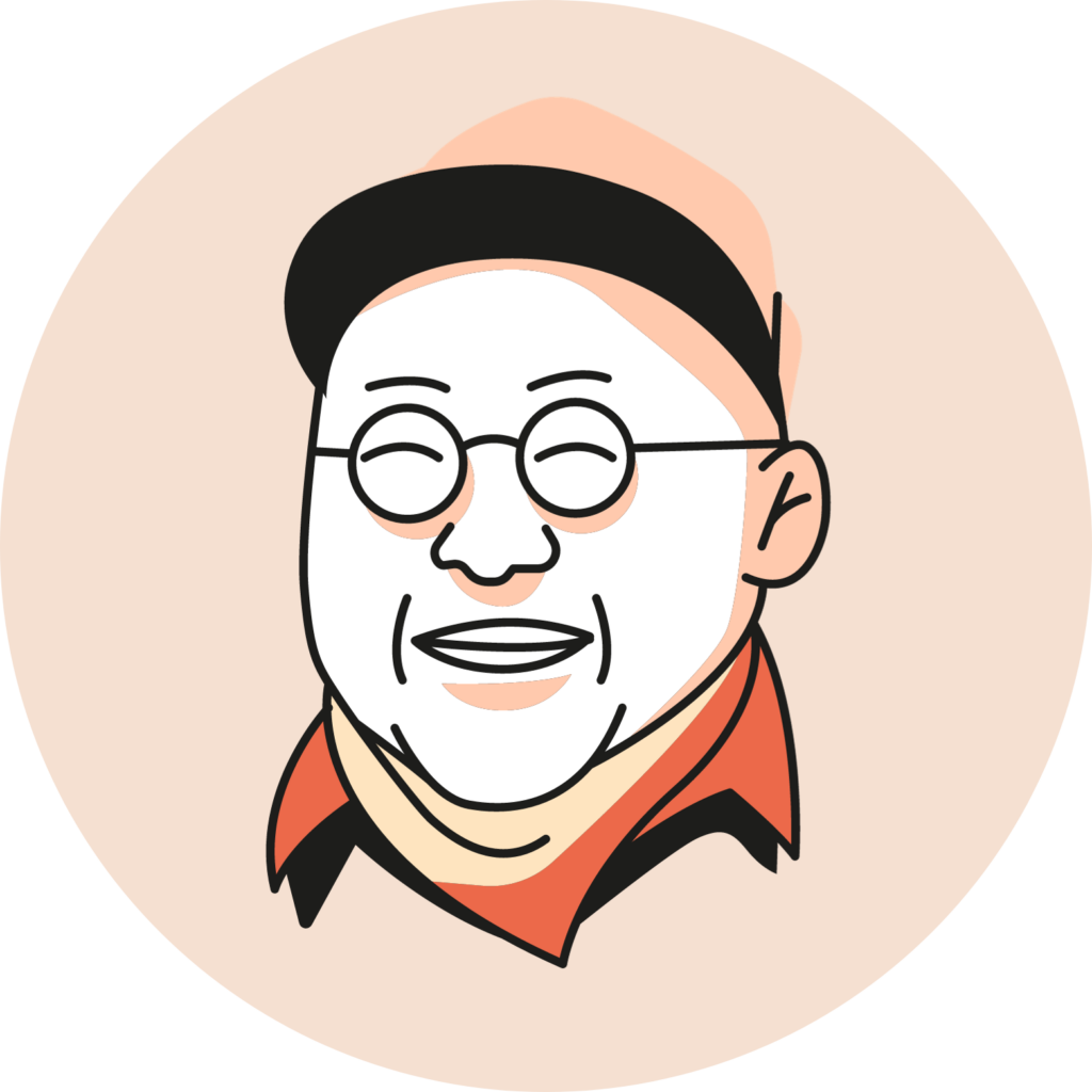 portrait d'un homme asiatique portant des lunettes et une casquette